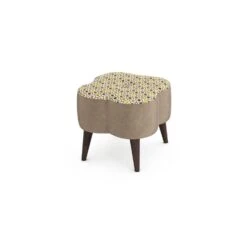 Orla Kiely Daisy Velvet Small Footstool