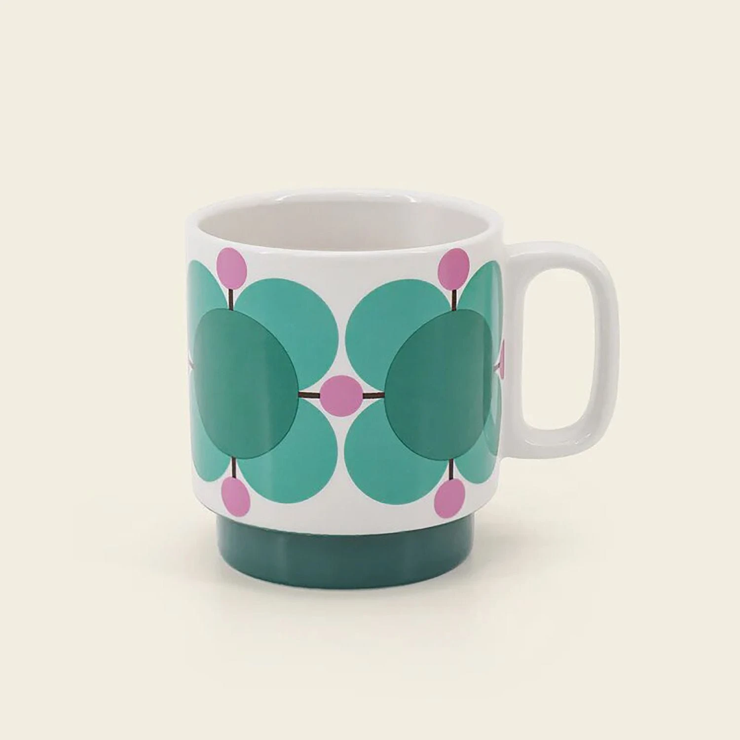 Orla Kiely Atomic Flower Mugs, Set Of 6 - Image 2