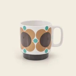 Orla Kiely Atomic Flower Mugs, Set Of 6