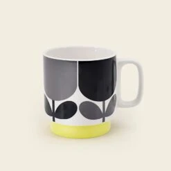 Orla Kiely Block Flower Mugs, Set Of 4