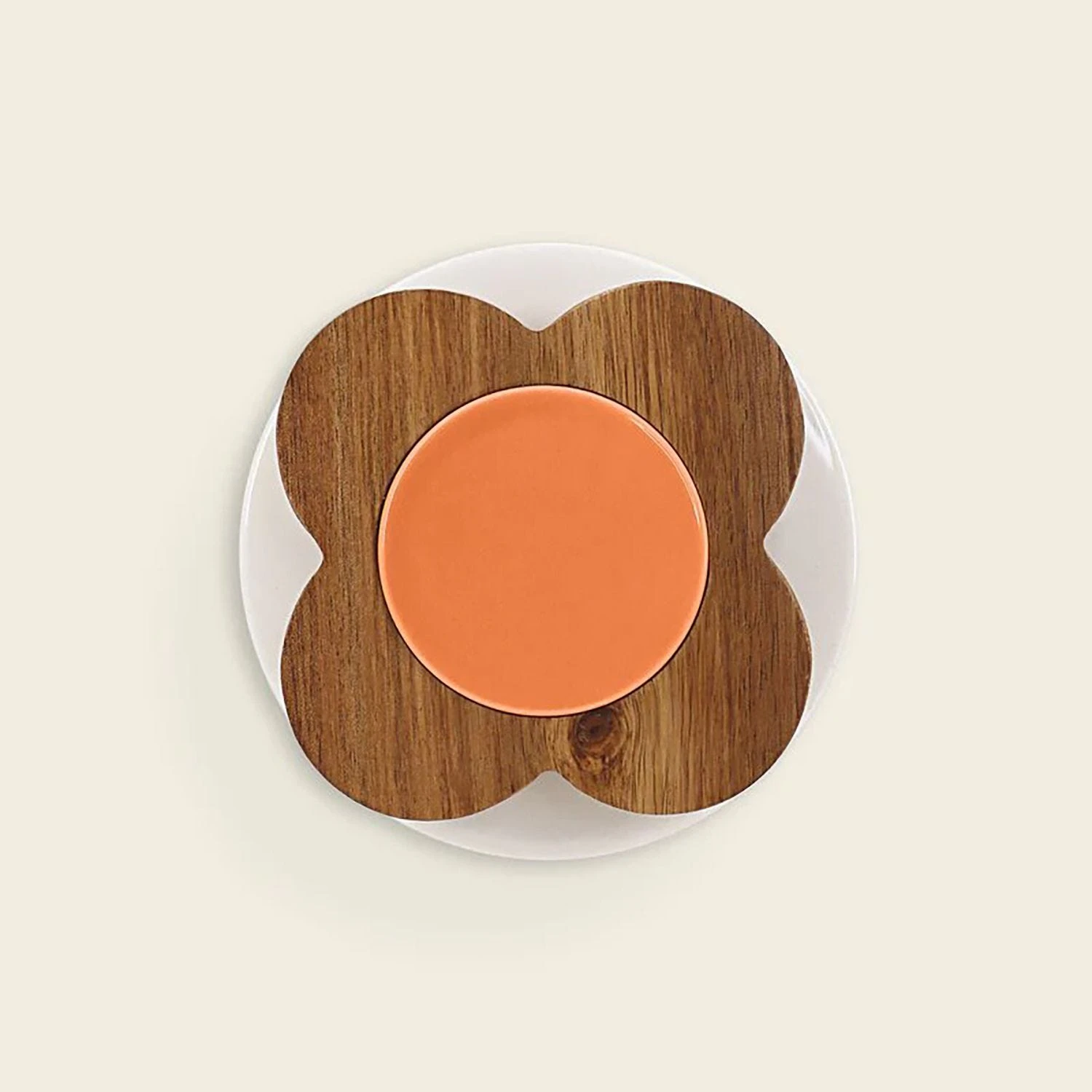 Orla Kiely Block Flower Ceramic Storage Jar, 750ml, Navy - Image 2