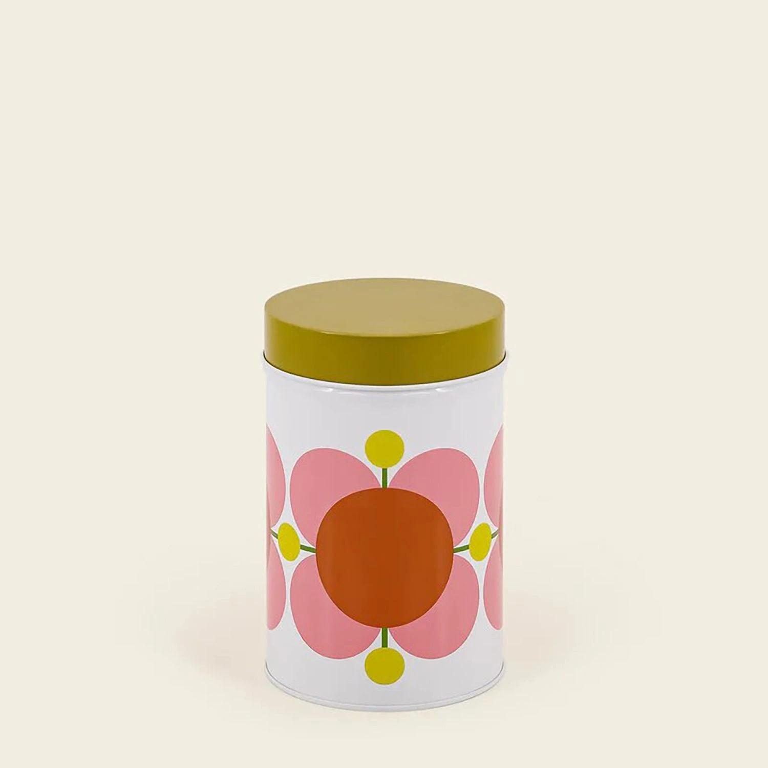 Orla Kiely Atomic Flower Nesting Cannister Tins, Set Of 3