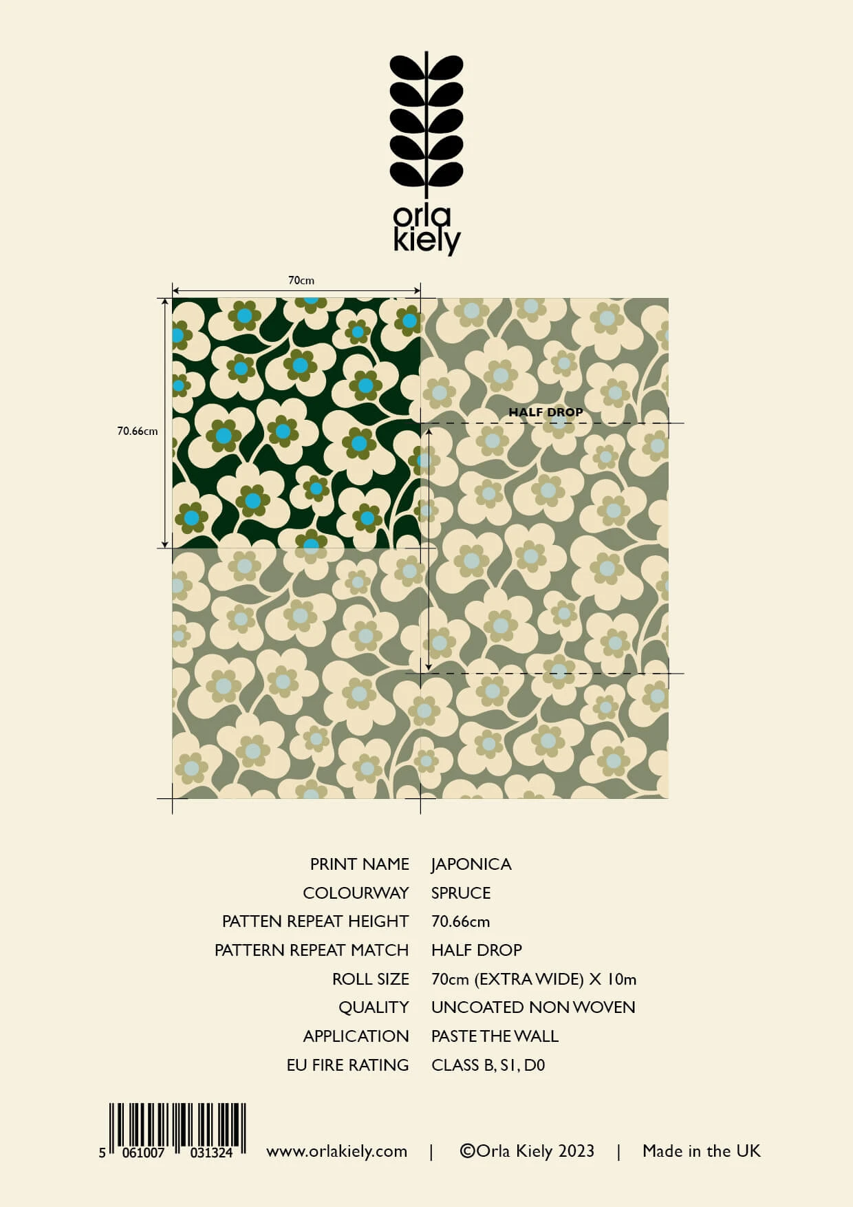 Japonica Wallpaper - 70cm X 10m - Image 3