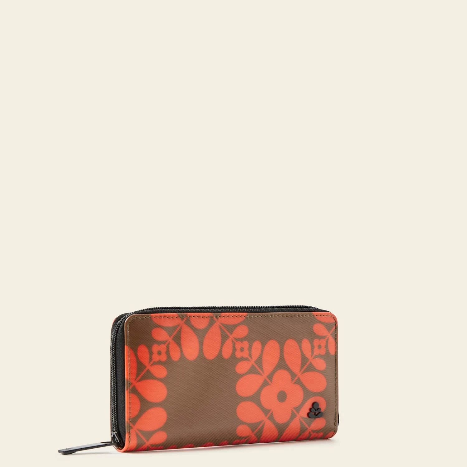 Forget Me Not Wallet - Lattice Flower Tile Conker - Image 2