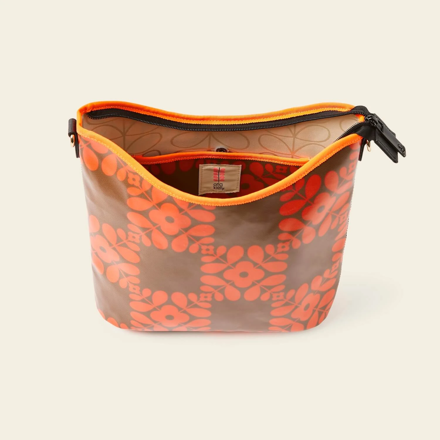 Cross Carry Crossbody - Lattice Flower Tile Conker - Image 5