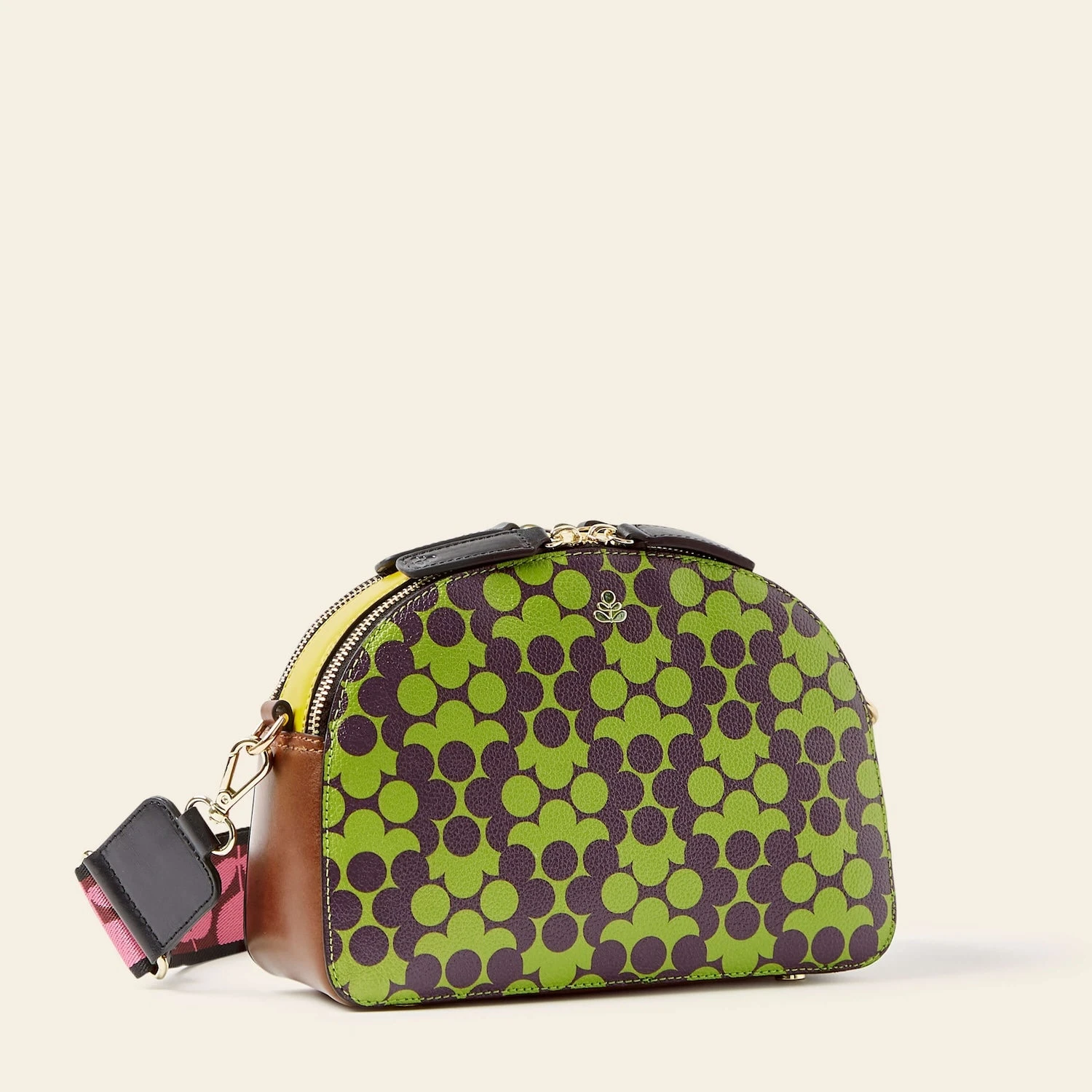 Luna Crossbody - Purple Puzzle Flower - Image 3