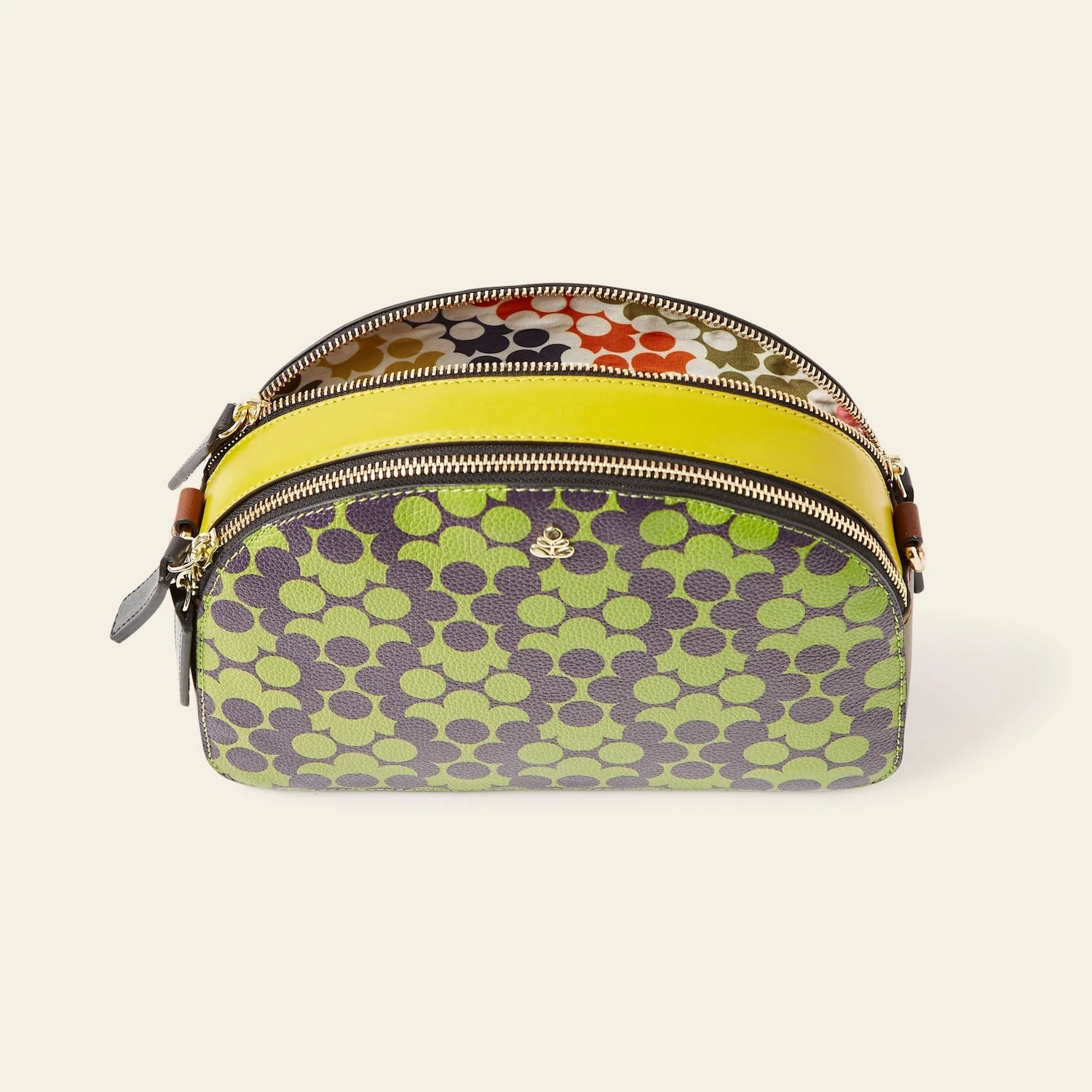 Luna Crossbody - Purple Puzzle Flower - Image 5