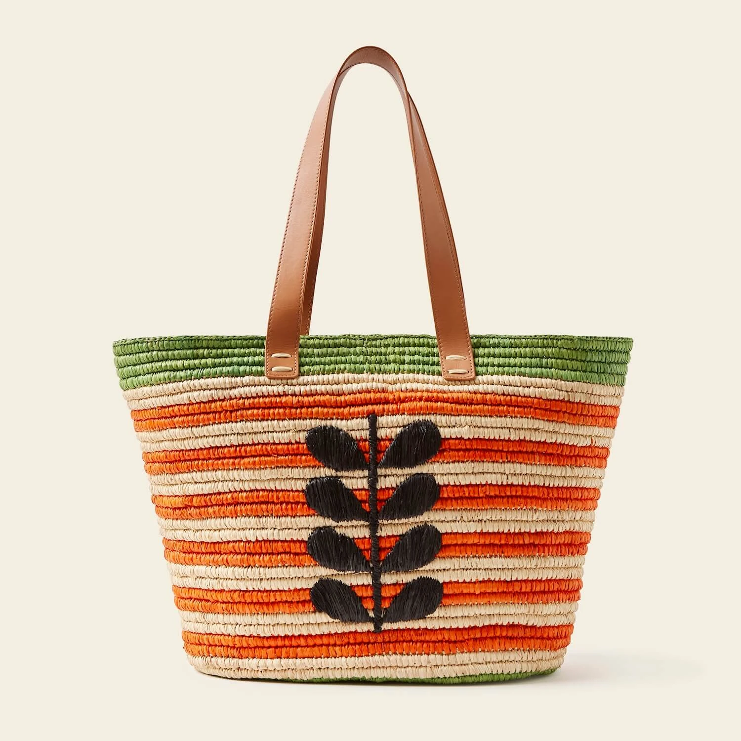Monday Basket Bag - Puffin Orange Stripe - Image 4