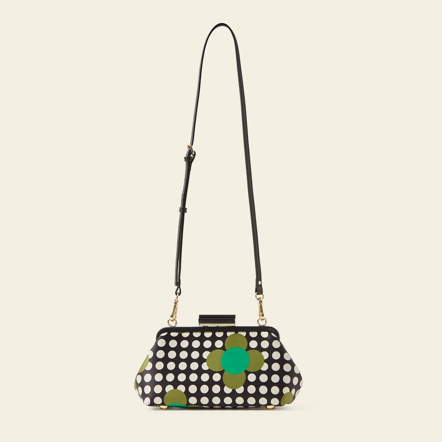 Jenny D Clutch - Jewel Flower Polka Dot - Image 4