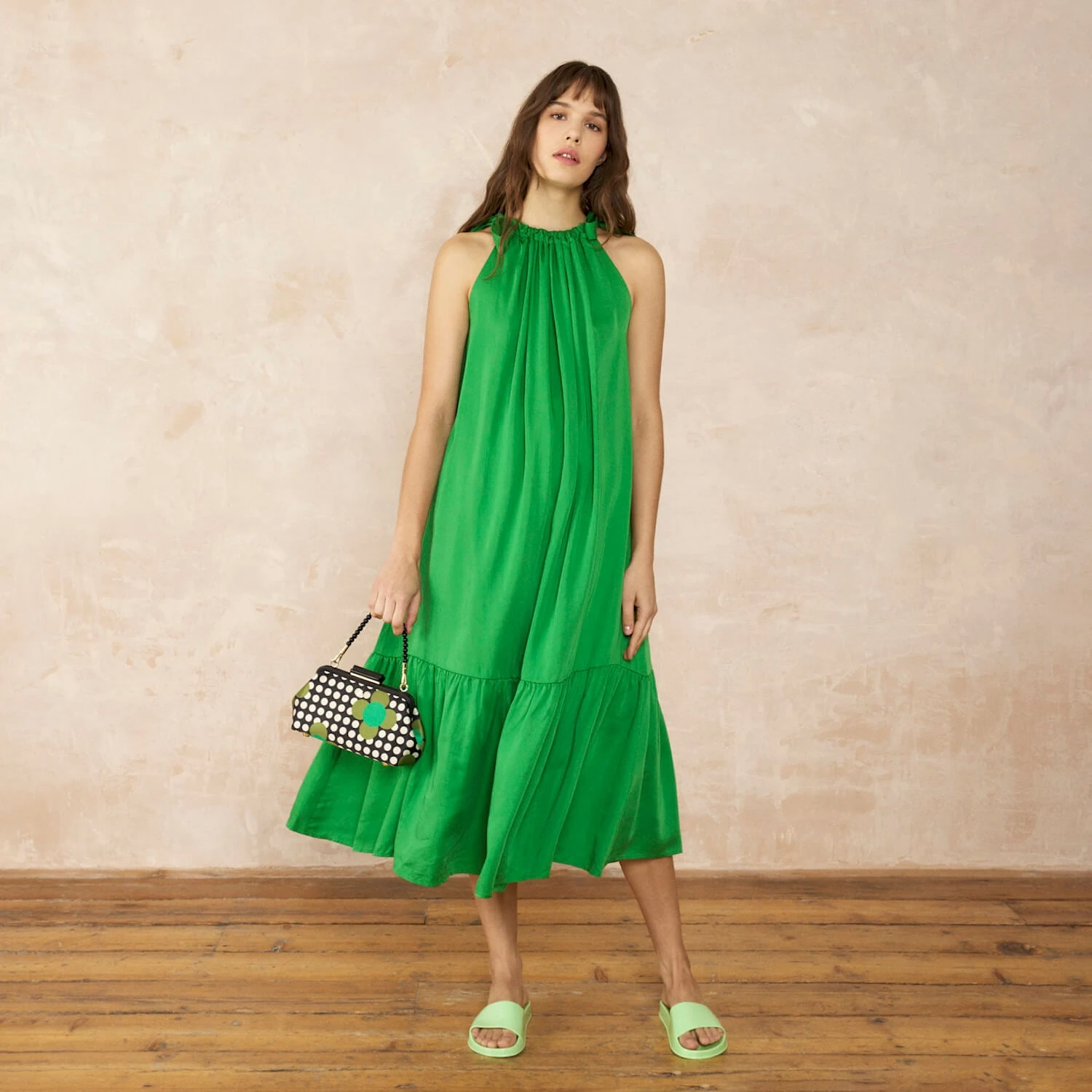 Jenny D Clutch - Jewel Flower Polka Dot - Image 2