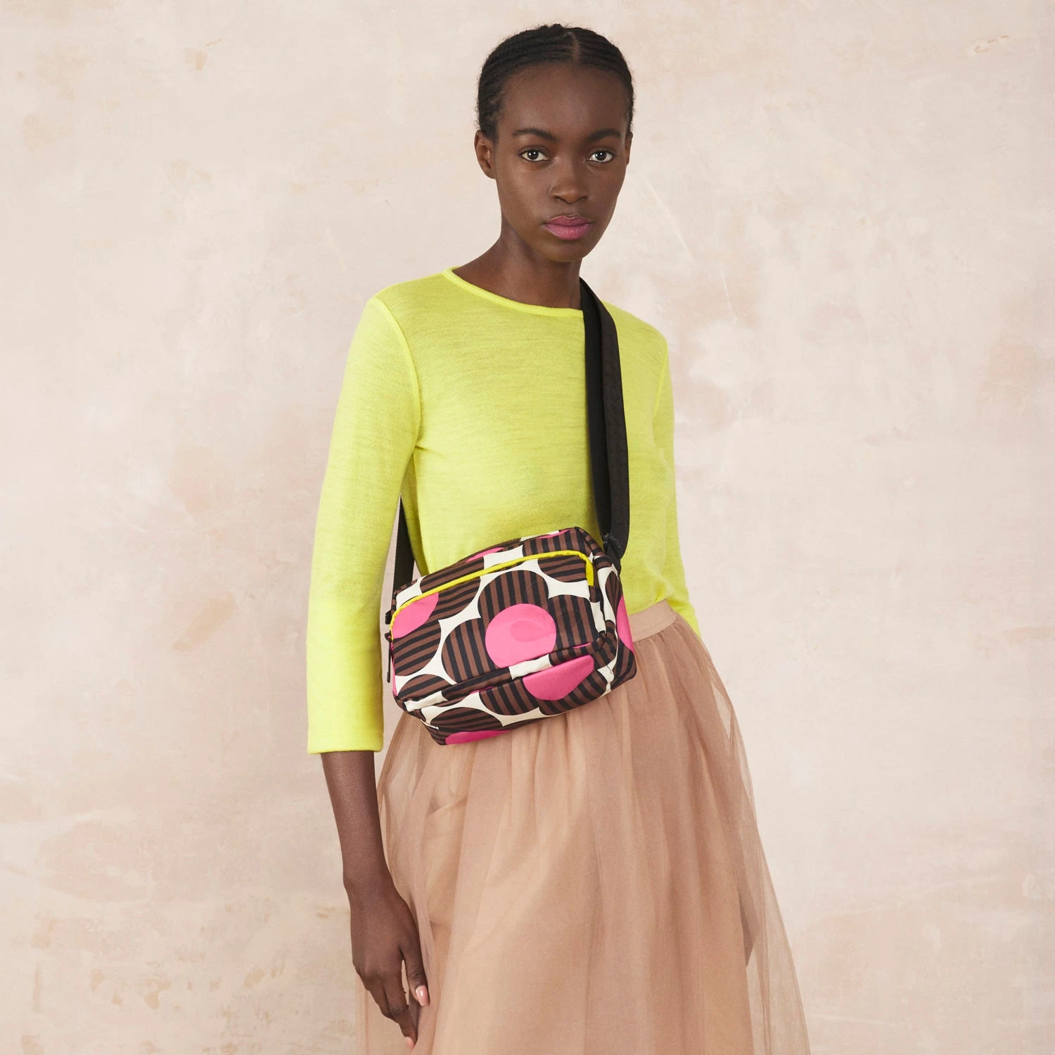 Angle Camera Bag - Striped Flower Azalea - Image 2