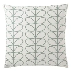 Orla Kiely Small Linear Stem Cushion, Duckegg