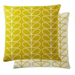 Orla Kiely Small Linear Stem Cushion, Sunflower