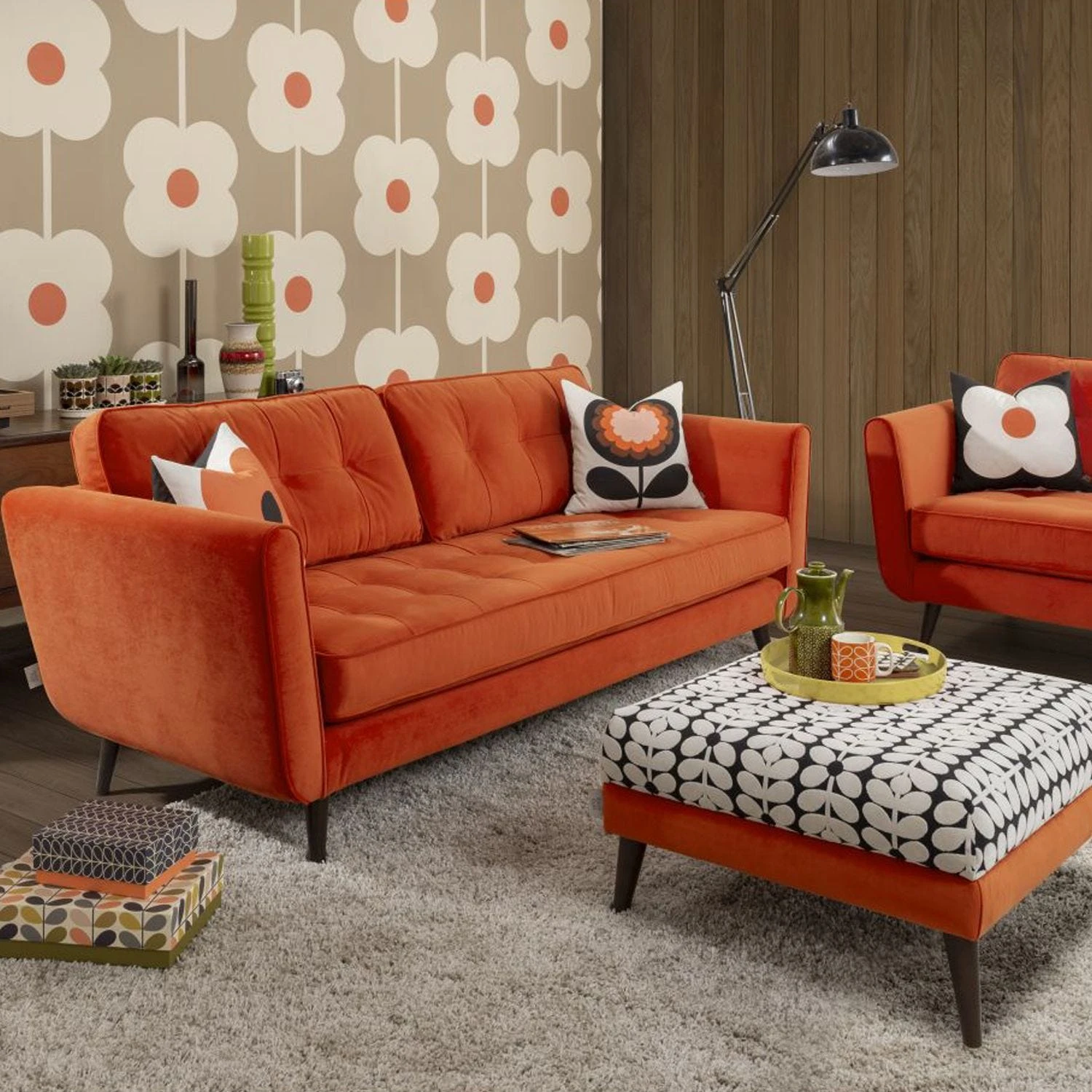 Orla Kiely Ivy Small Fabric Sofa - Image 2