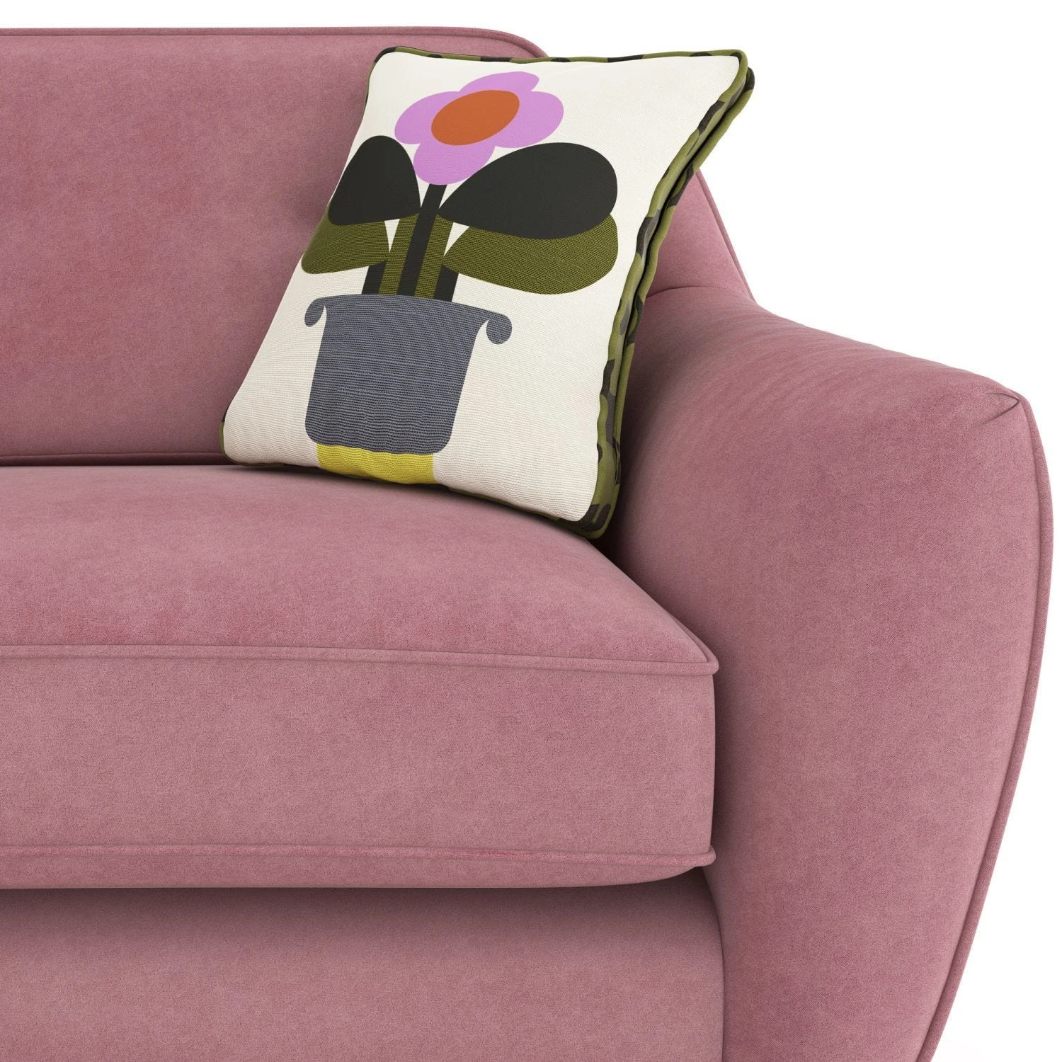 Orla Kiely Laurel Small Velvet Sofa - Image 3