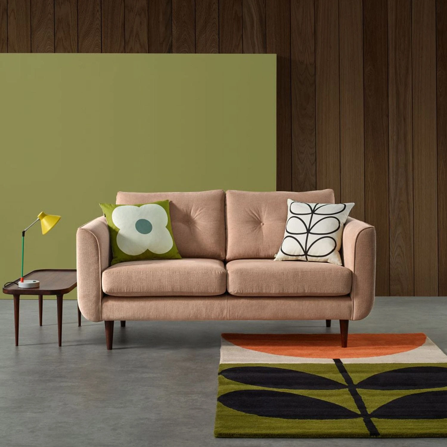 Orla Kiely Linden Small Velvet Sofa - Image 2
