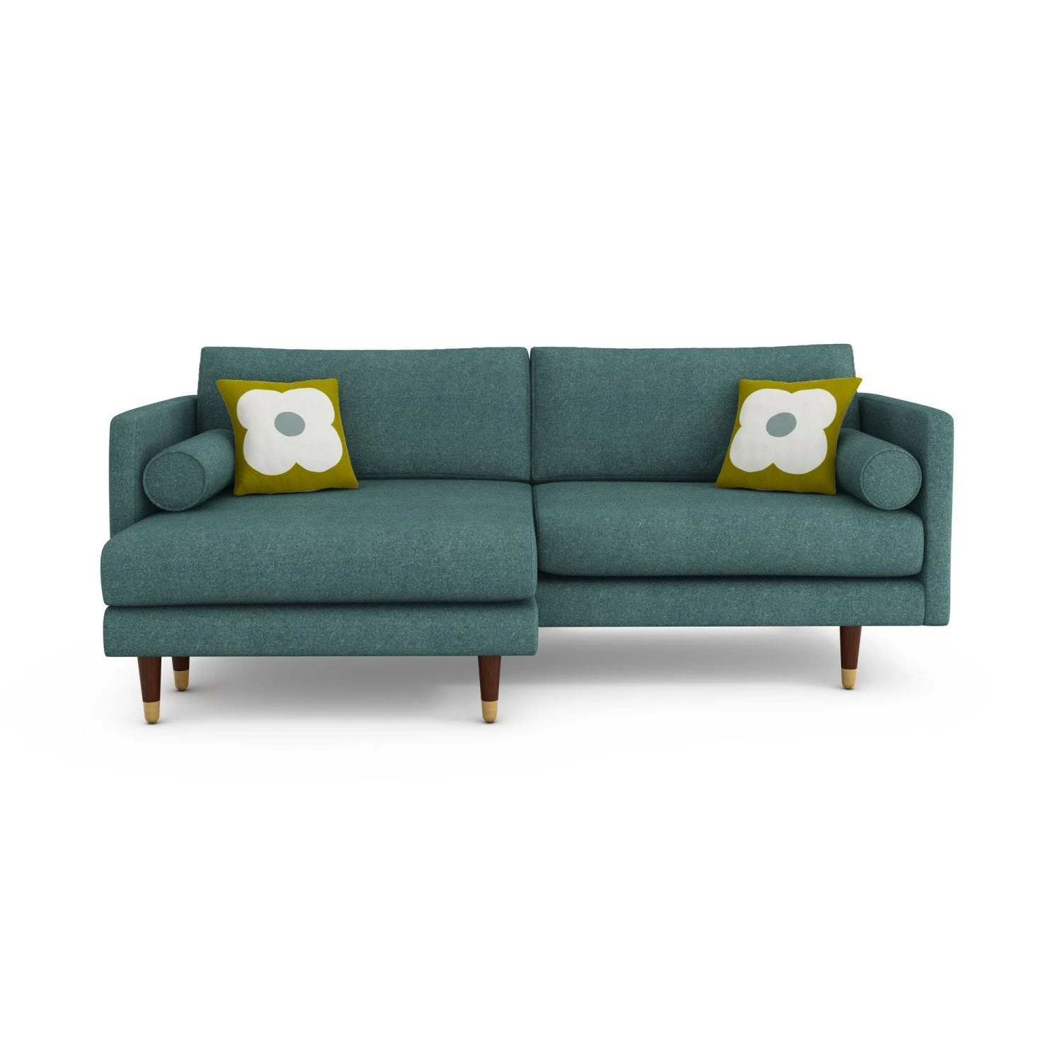 Orla Kiely Mimosa Left Hand Facing Large Fabric Chaise Sofa - Image 4