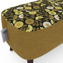 Orla Kiely Donegal Fabric Small Footstool