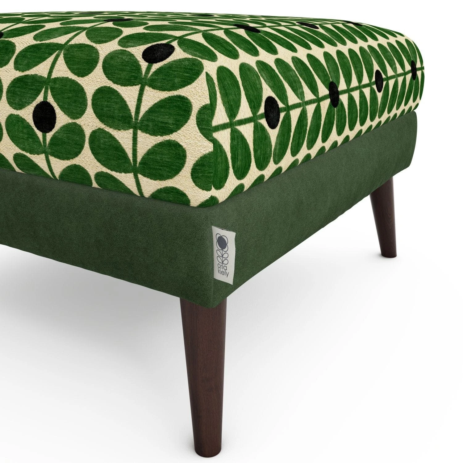 Orla Kiely Flynn Velvet Footstool - Image 2