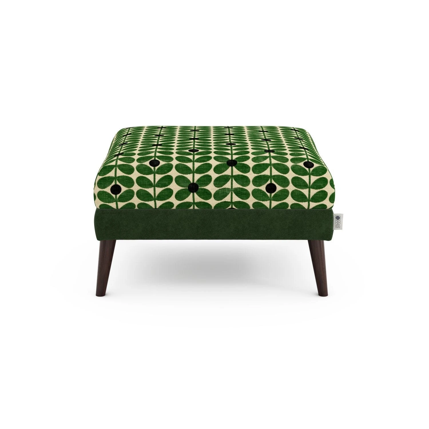 Orla Kiely Flynn Velvet Footstool - Image 3