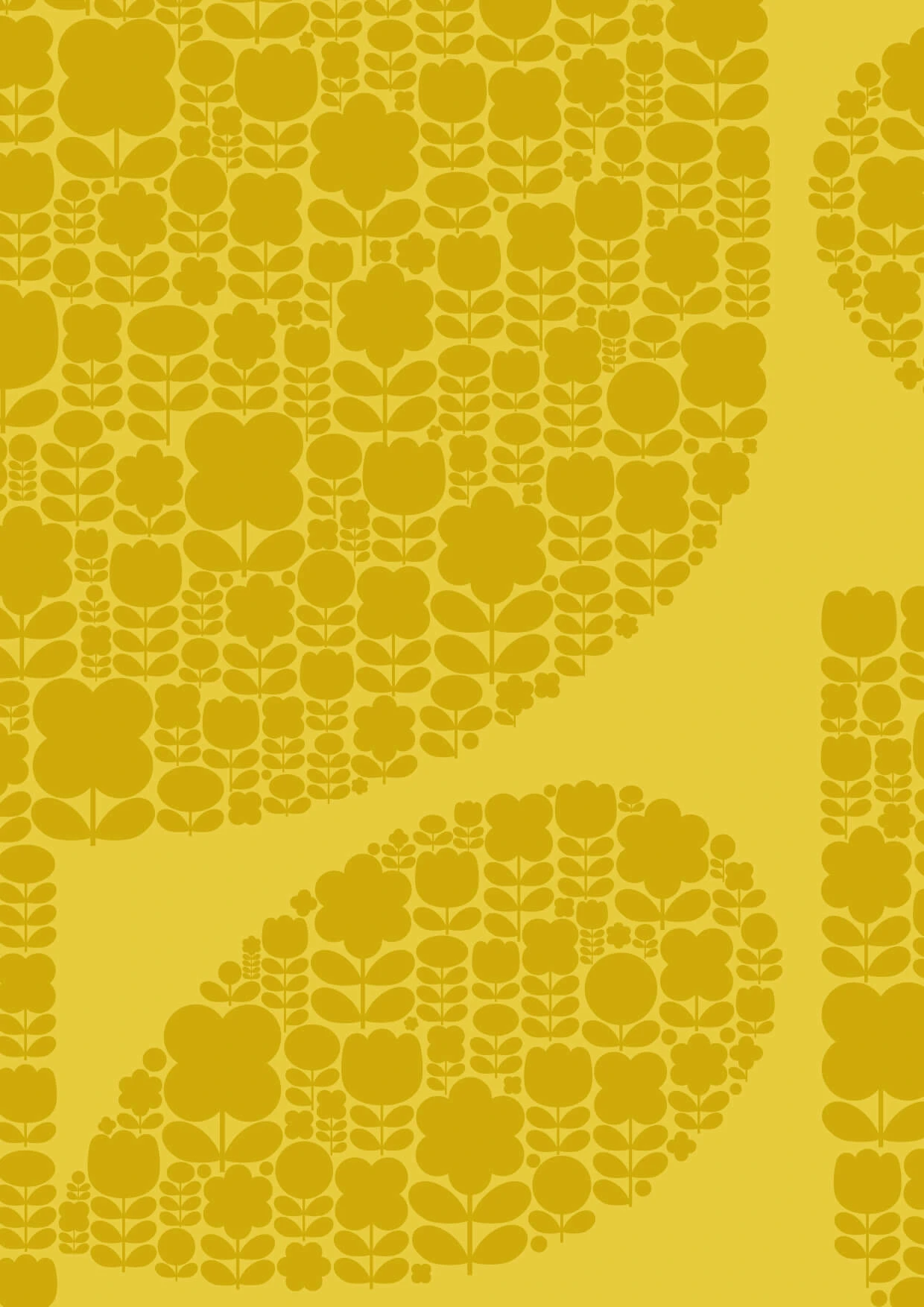 Block Garden Wallpaper - Sample - Image 3