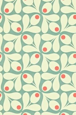 Orla Kiely Acorn Spot Wallpaper