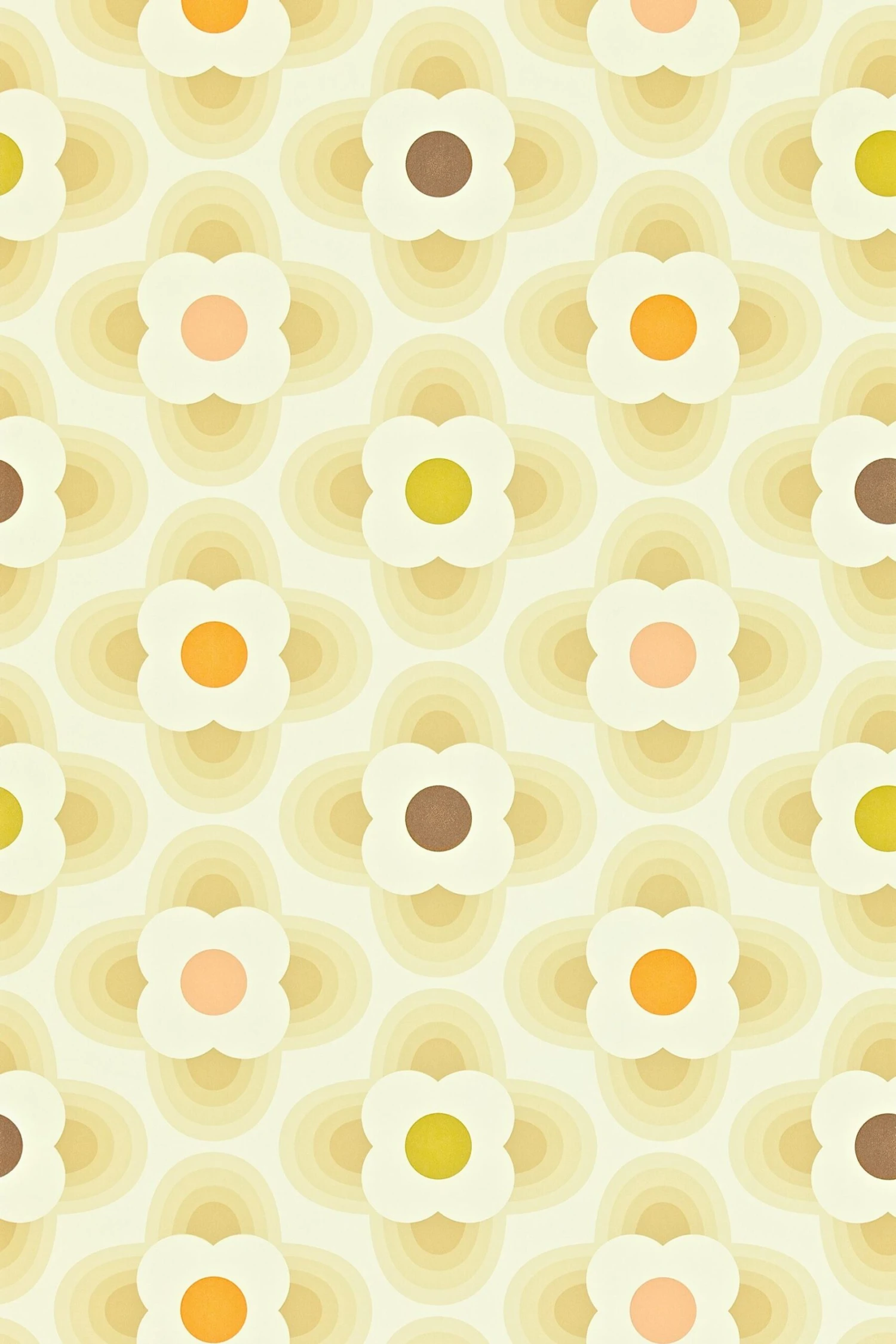 Orla Kiely Multi Striped Petal Wallpaper