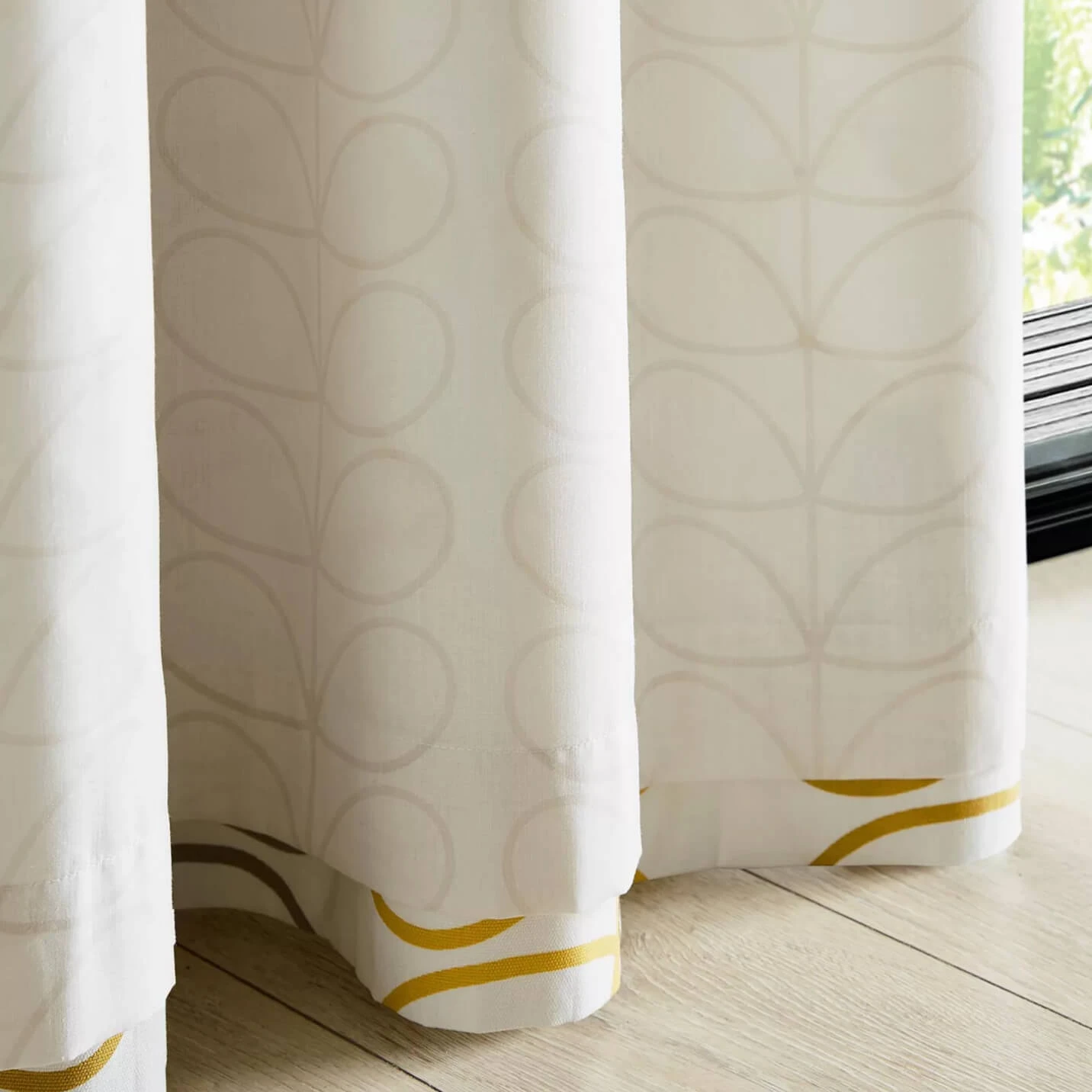 Trio Stem Ochre Curtains - Image 3